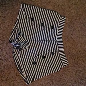 Stylish Black and White stripped shorts!
